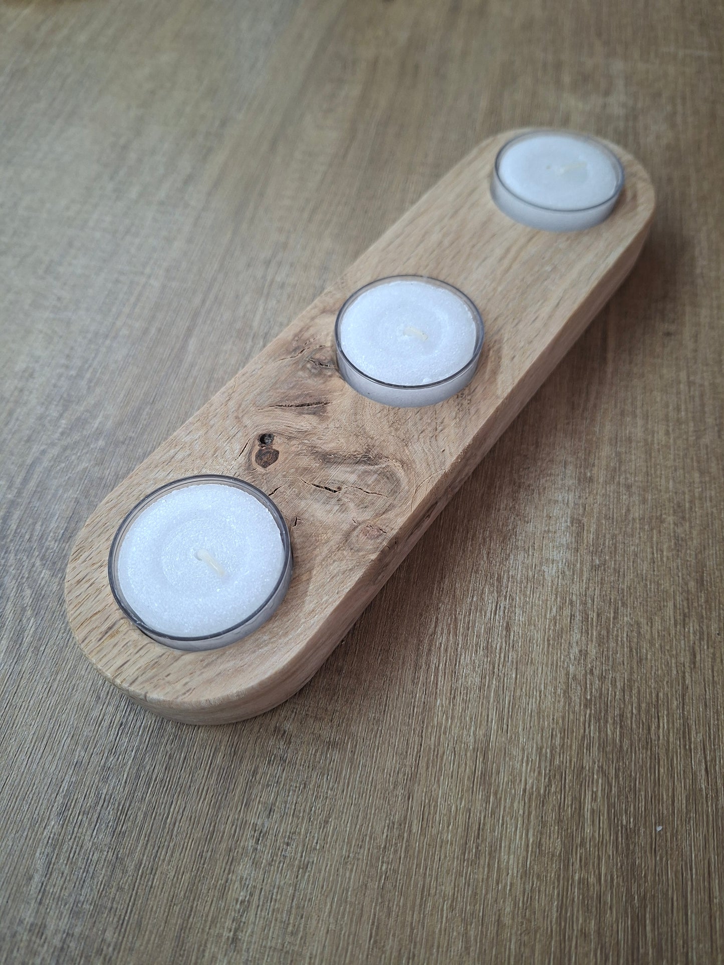 Teelichthalter aus massiver Eiche – handgefertigt & veredelt mit Rubio Monocoat Pure