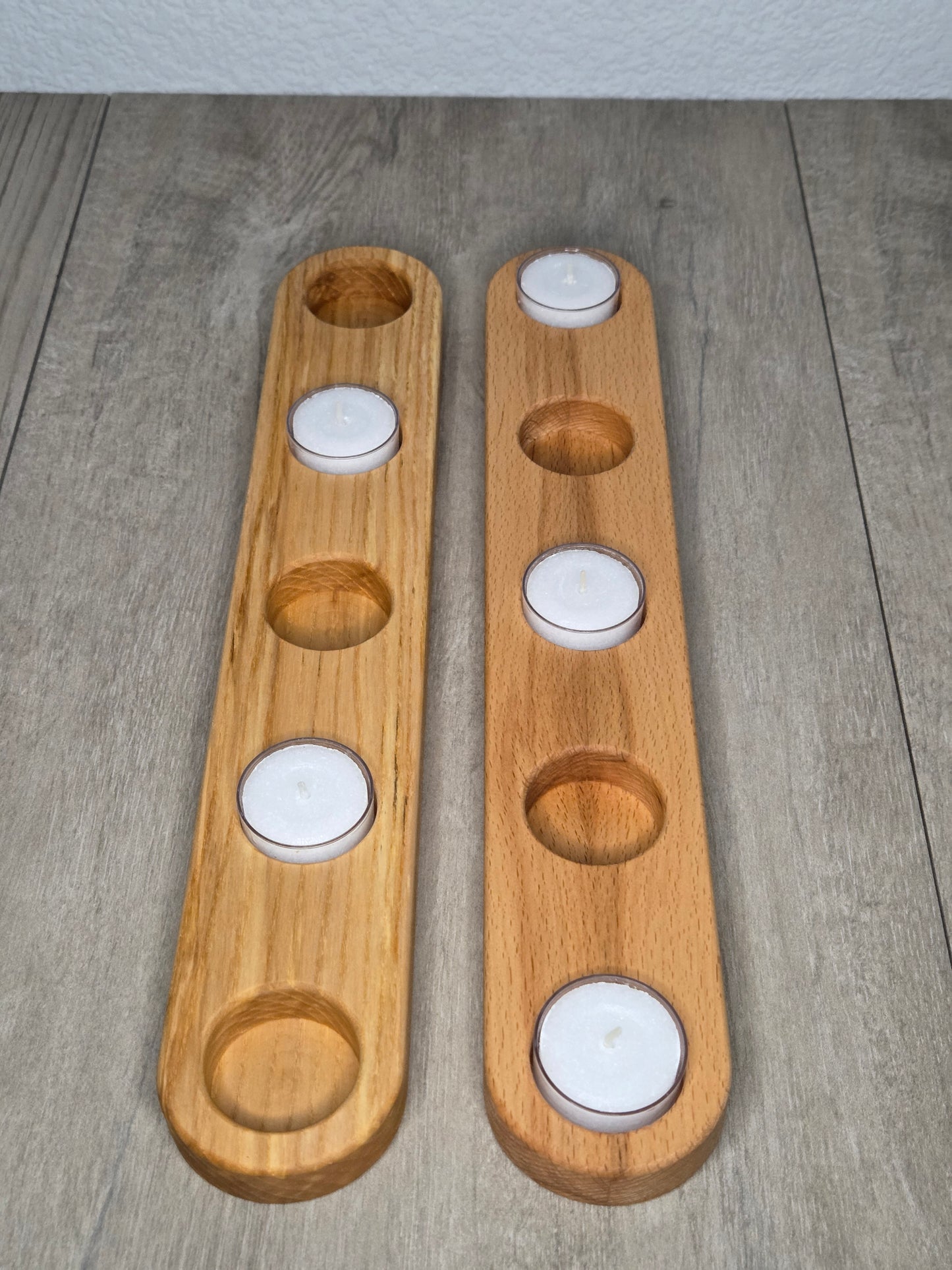 Teelichthalter aus massiver Eiche – handgefertigt & veredelt mit Rubio Monocoat Pure